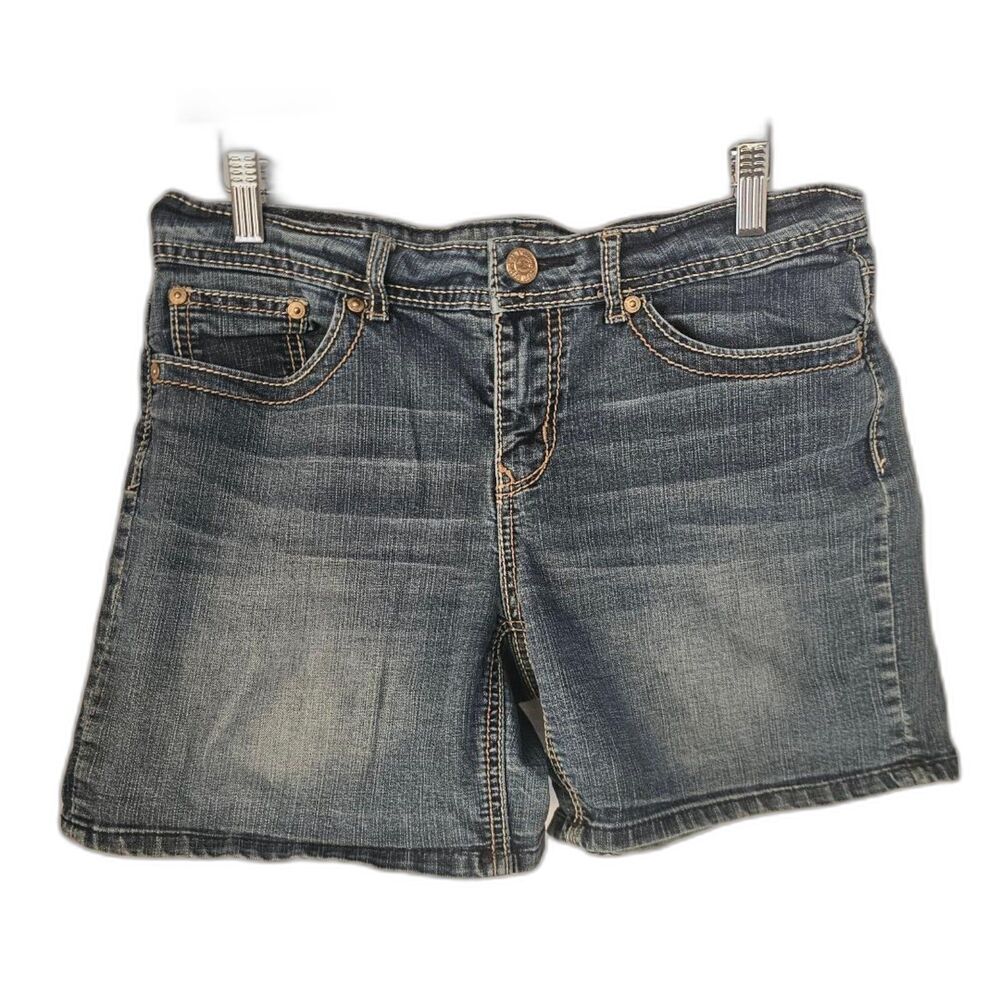 Seven7 Denim Shorts Embroidered Pocket Size‎ 10 Jeans - Picture 3 of 5